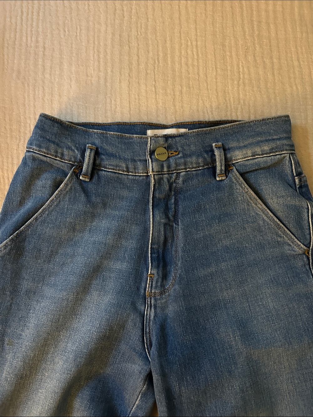 FRAME Denim "Le Slender" Straight Leg Jeans in the Thistle wash Size 25 - Picture 5 of 9